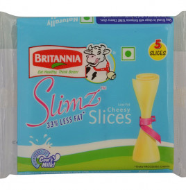 Britannia Slimz Low Fat Cheesy Slices   Pack  100 grams